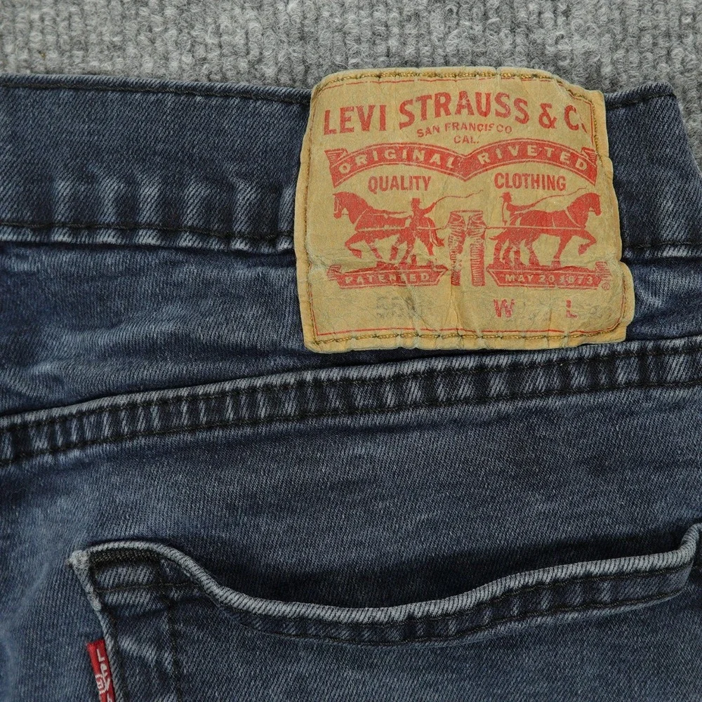 Levis 559 Jeans Men 30x28 (Tag 32x30) Blue Relaxed Straight Dark Wash‎